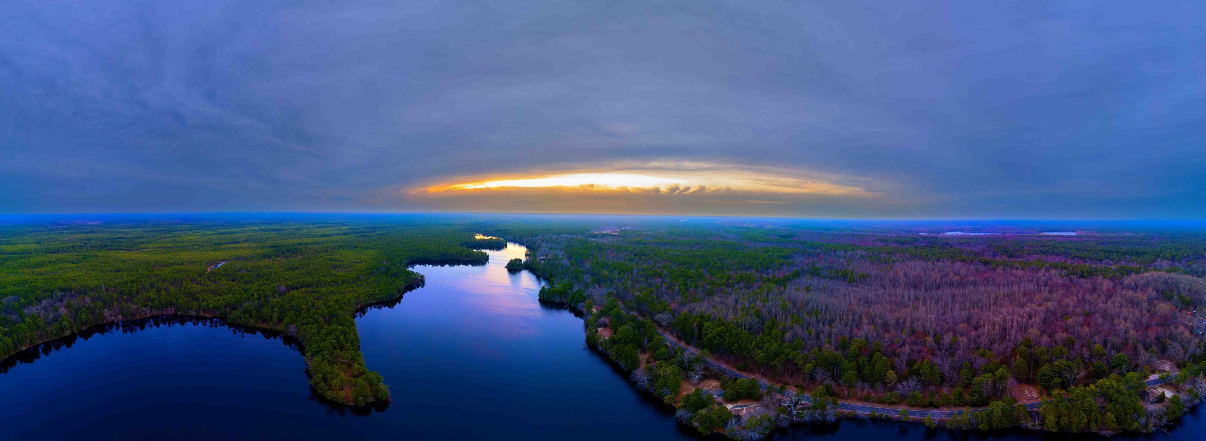 Sunset Over the New Jersey Pine Barrens River