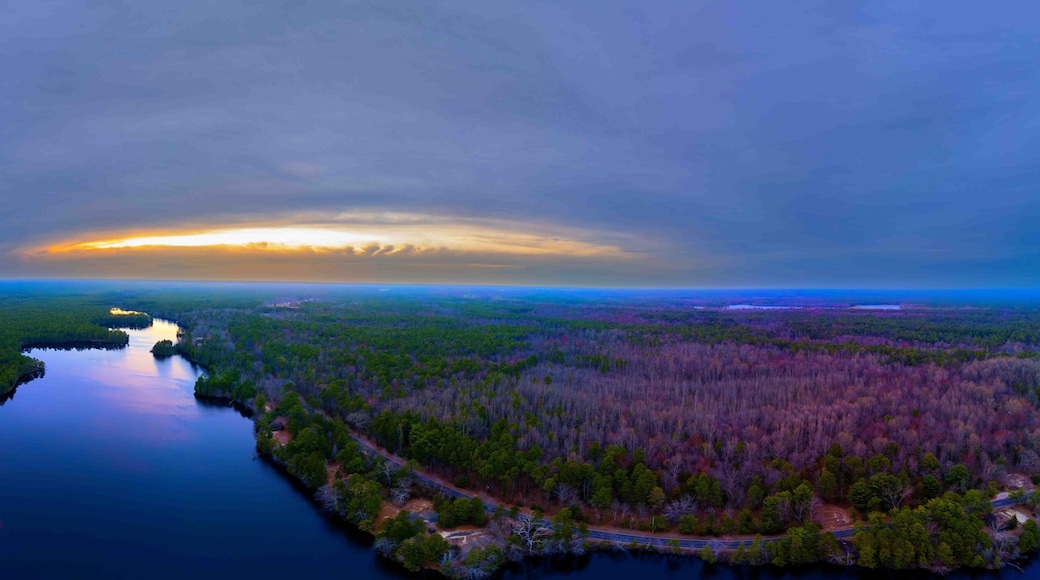 Sunset Over the New Jersey Pine Barrens River