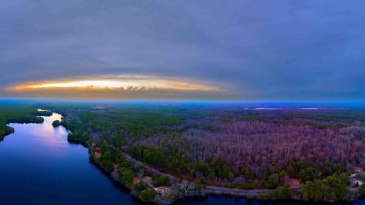 Sunset Over the New Jersey Pine Barrens River