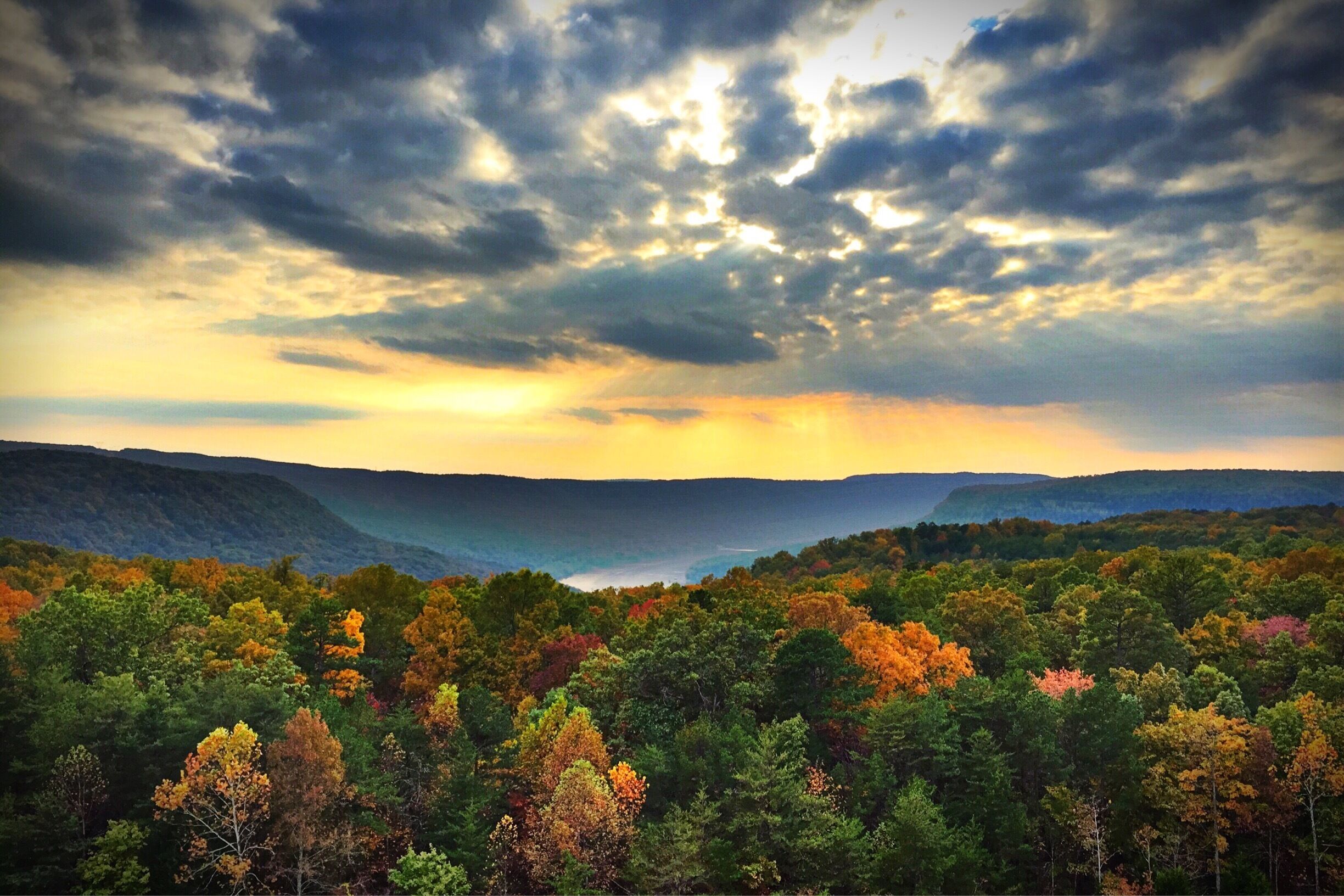 Tennessee River Gorge via Raccoon Mountain. #river