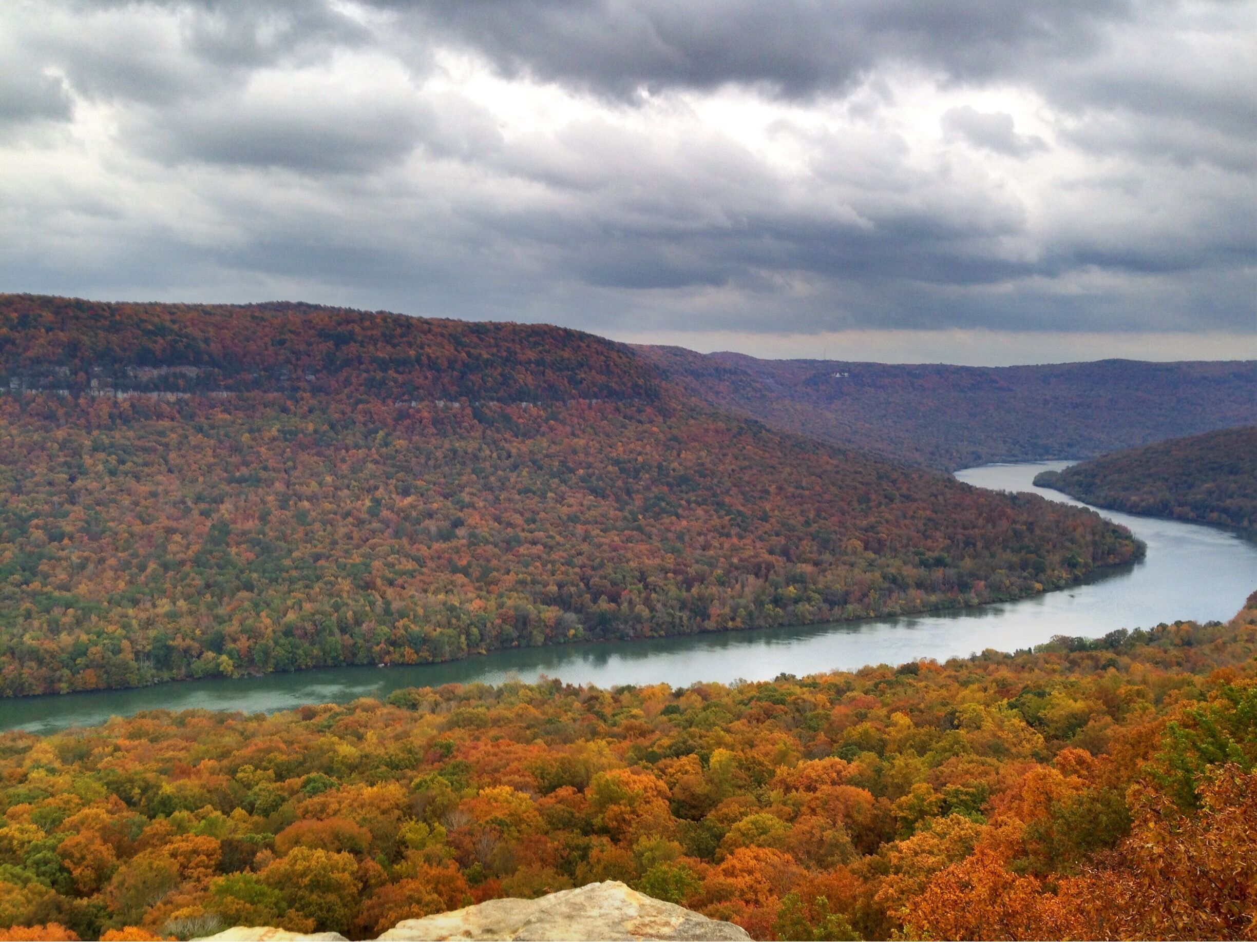 Autumn on the Tennessee River Gorge. One of my favorite spots to see the  fall colors in the Tennessee River Valley.