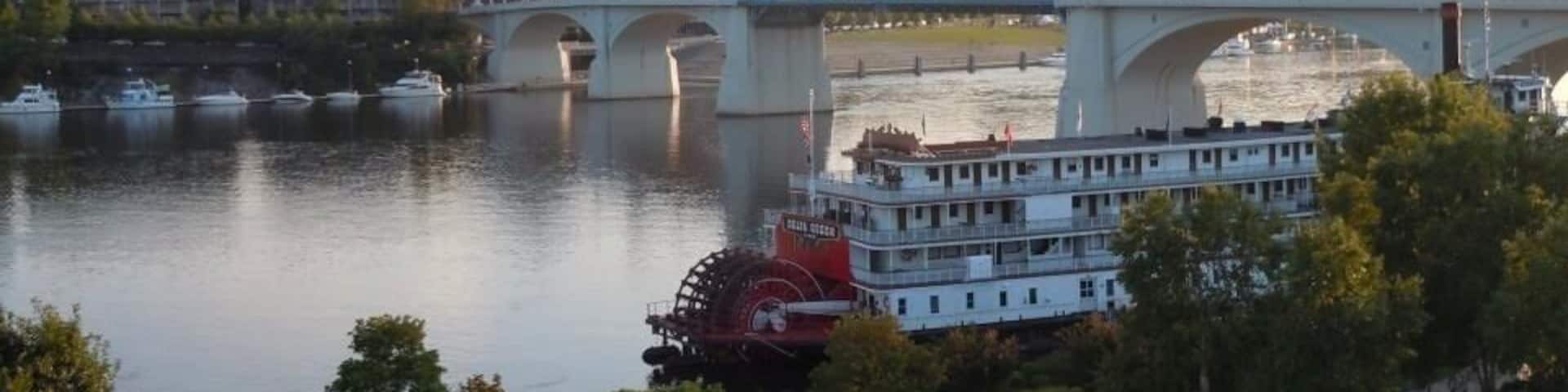 View of the TN river from Coolidge Park. Love this town!