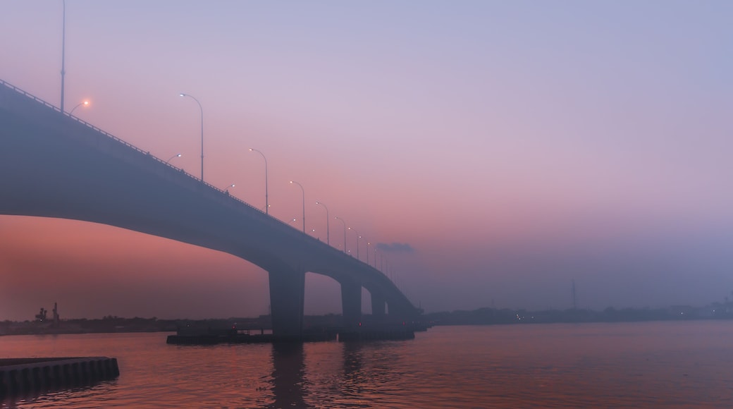 Fogy Rupsha Bridge During Sunset.