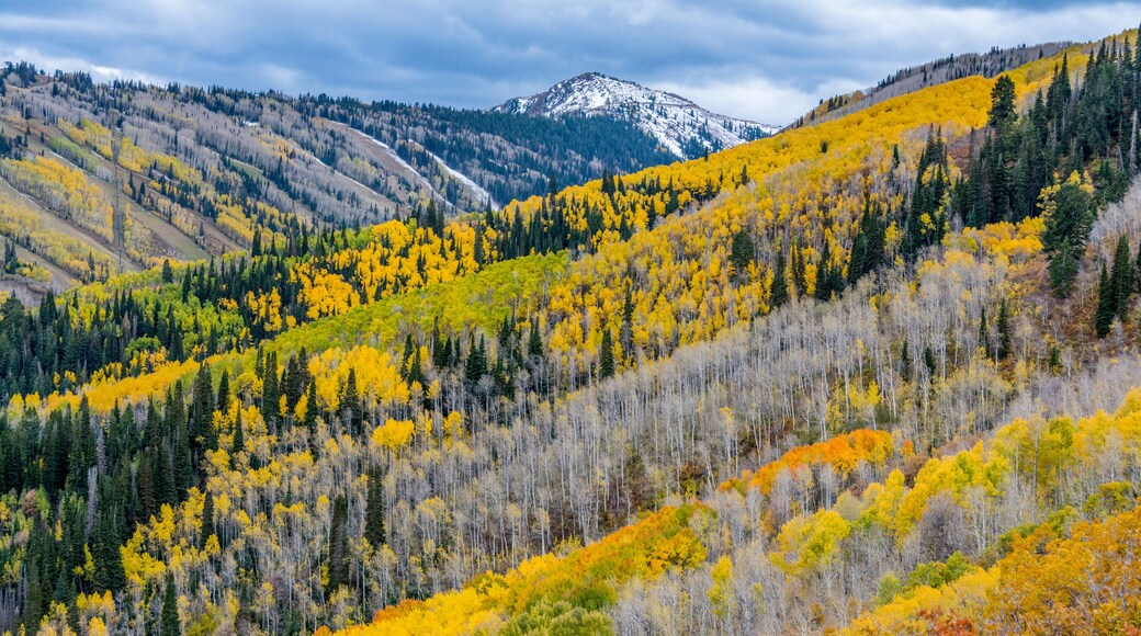 Park City Utah as seen from Iron Canyon.