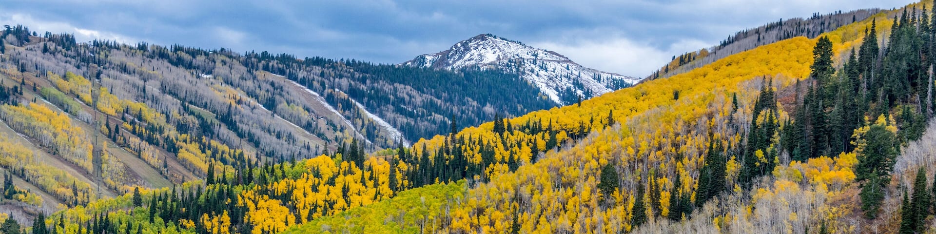 Park City Utah as seen from Iron Canyon.