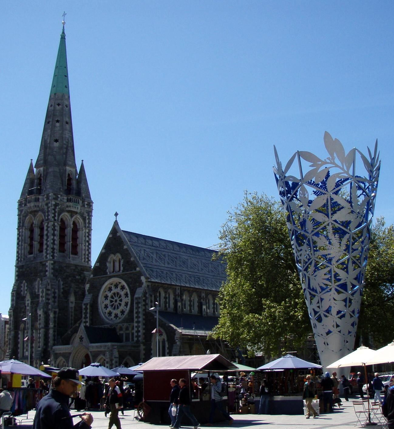 The Anglican Cathedral still stands in the center of town, but sadly without it's steeple, due to the earthquake in 2011.