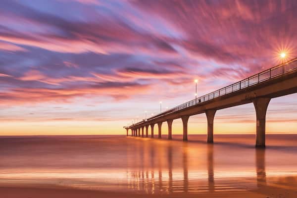 I was first on the beach and the only photographer that morning to get these colours. 10mins later there was about a dozen other photographers. So get there early to get the prime spots.
