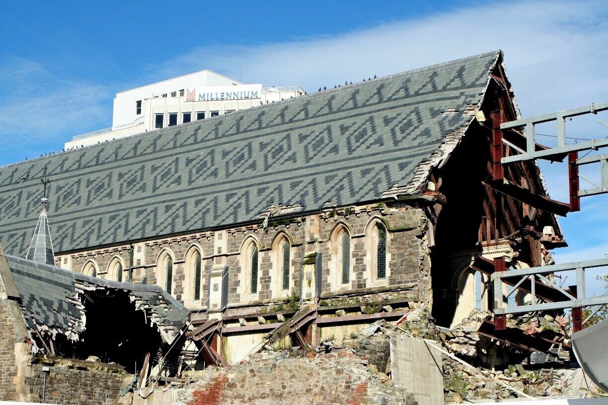 There is still damage all around Christchurch. One of the most famous buildings that got damaged is the cathedral. It makes you think about what happened.