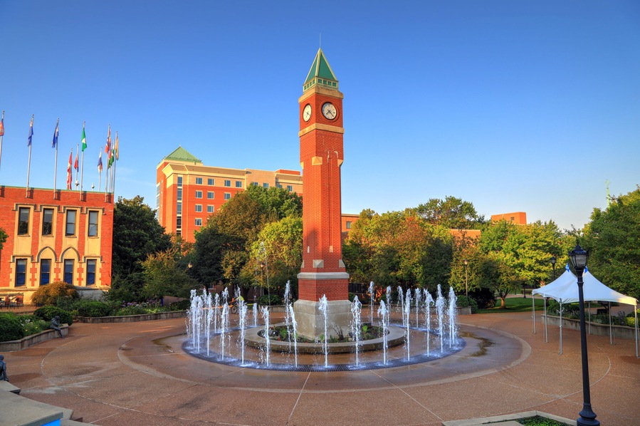 St. Louis, Missouri, USA - August 18, 2017: Saint Louis University in St. Louis, Missouri.