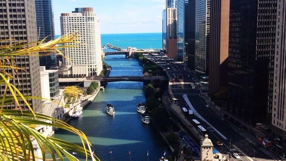 Outside sitting area at Trump Tower International. Great views and cocktails.