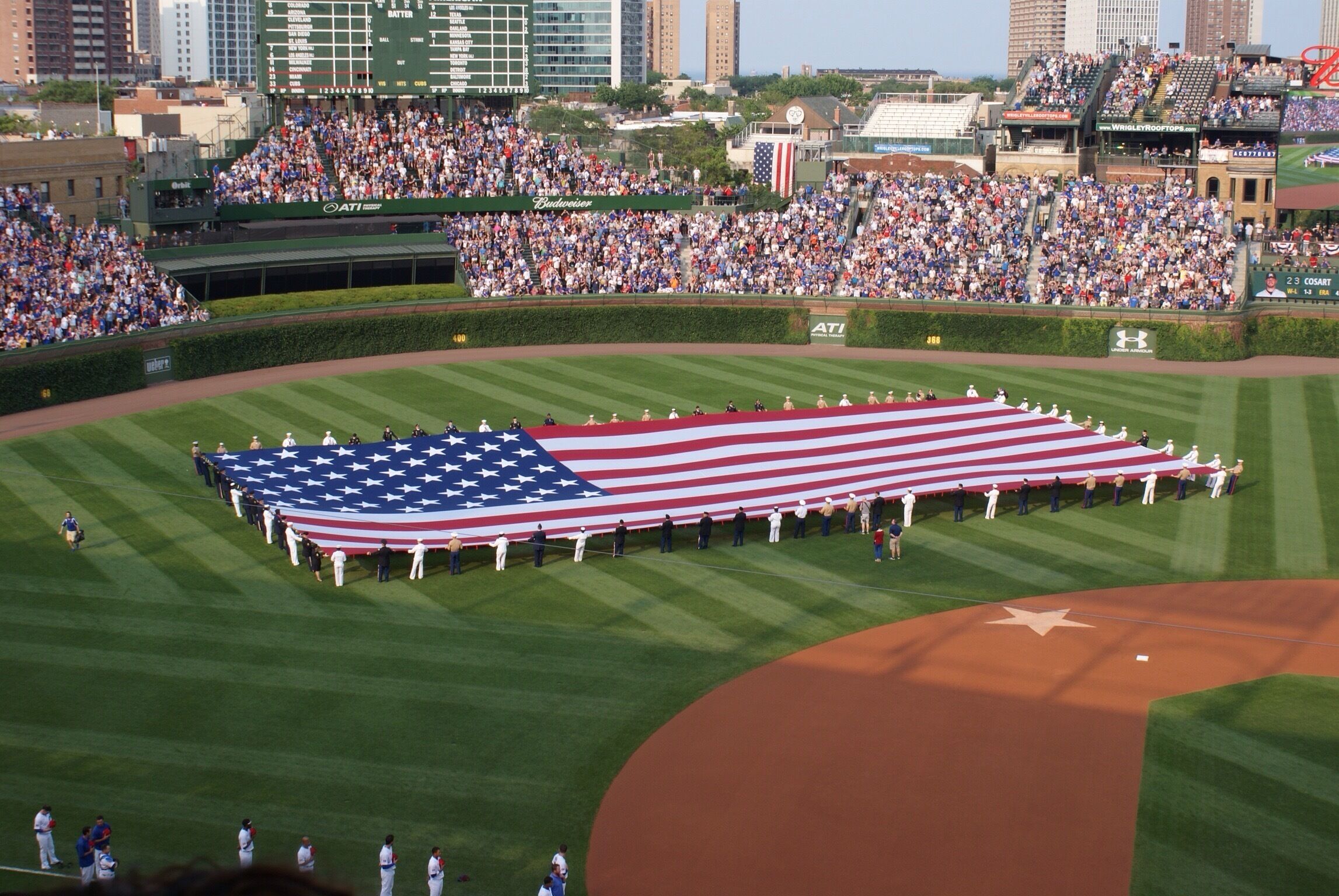 Wrigley Field, Chicago, IL on the 4th of July. Perfect day for a ballgame.