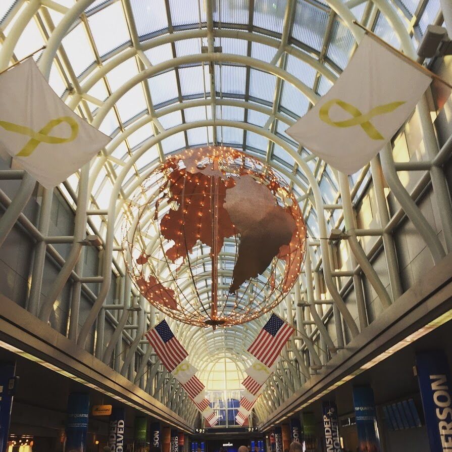 The American Terminal proves beauty can be found in even the most unsuspecting places. #ohare #Chicago #InTransit #LifeAtExpedia