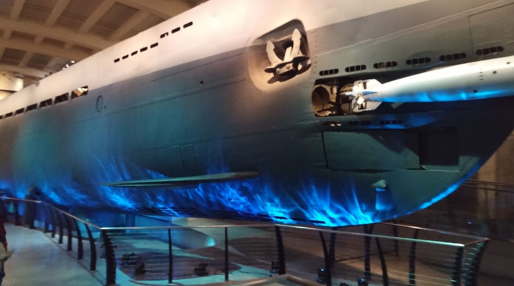 The Museum of Science and Industry has a huge exhibit dedicated to the actual U-505—the only German submarine in the United States.
On June 4, 1944, a German submarine known as U-505 was prowling off the coast of West Africa on a hunt for American and Allied ships, when depth charges from the USS Chatelain blasted the dreaded U-boat out of hiding.