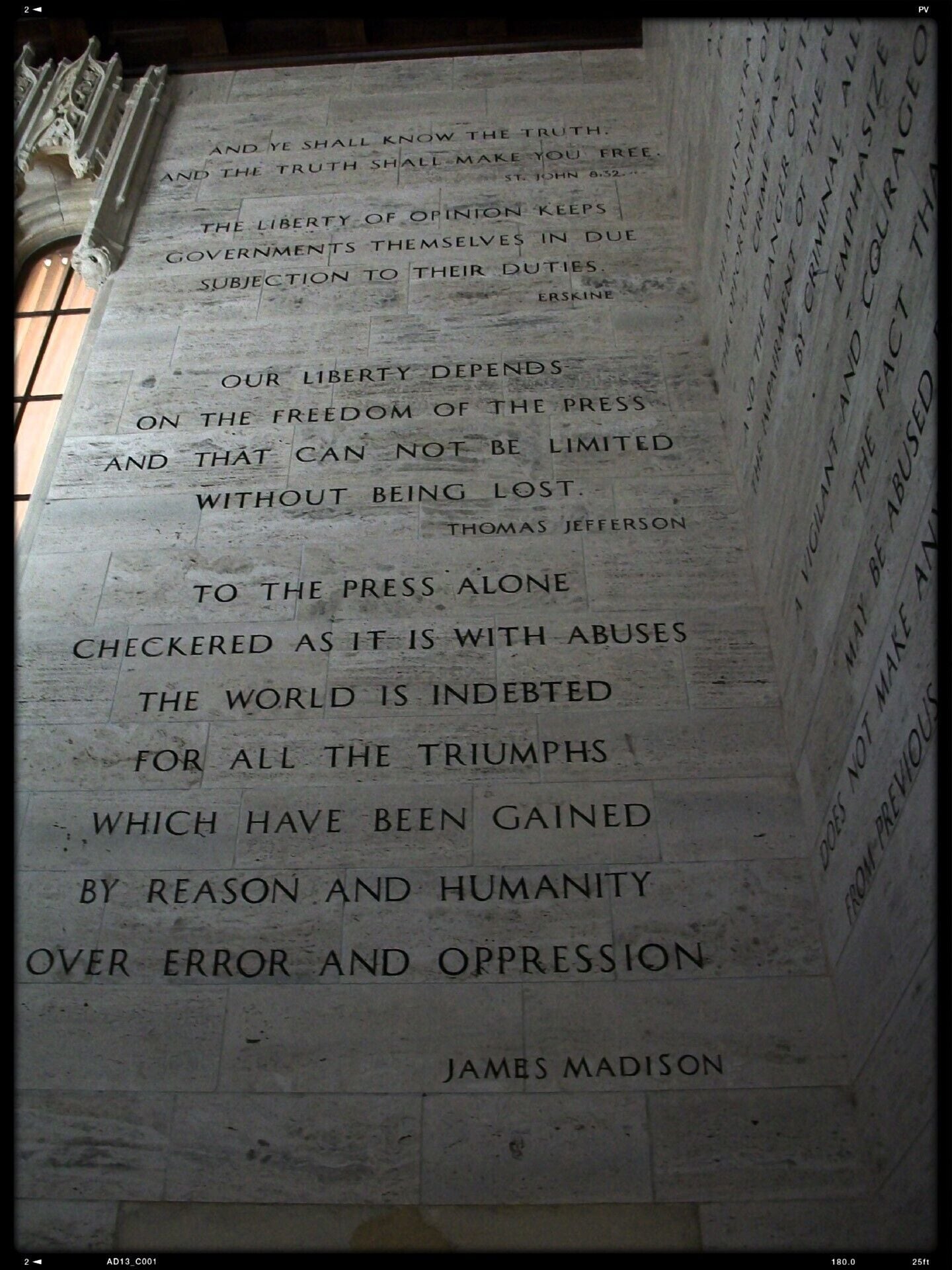 Peek inside the Tribune Tower, they won't let you go up into the offices, but they will let you look around the lobby. 
Special thanks to the security guard who was so nice!
#Chicago #getoutofthecold 
-C
calleyabroad.blogspot.com