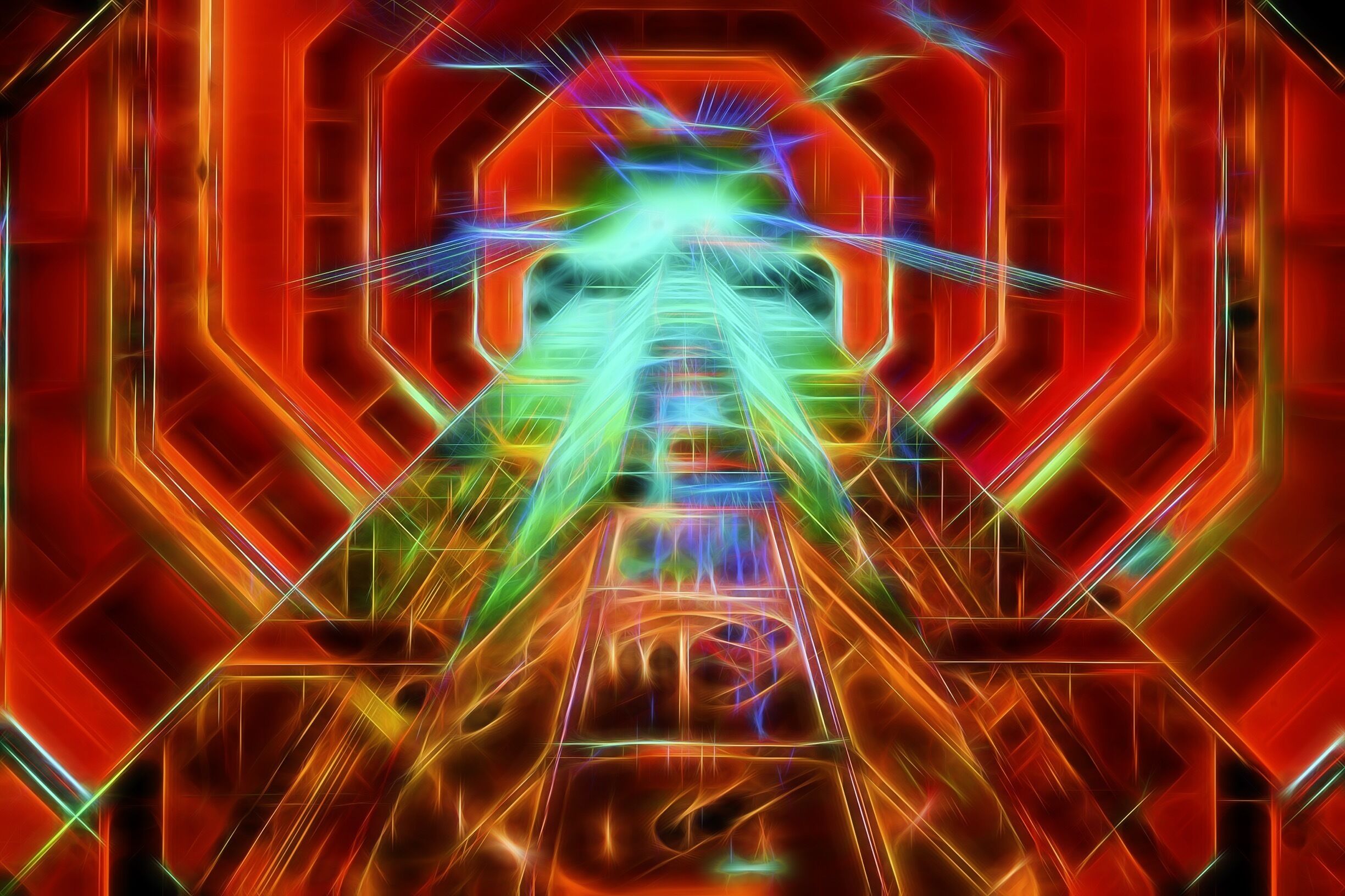 This is a highly photoshopped view of the mall elevator and holiday lights. The mall is really nice. 
Vinramundo.smugmug.com