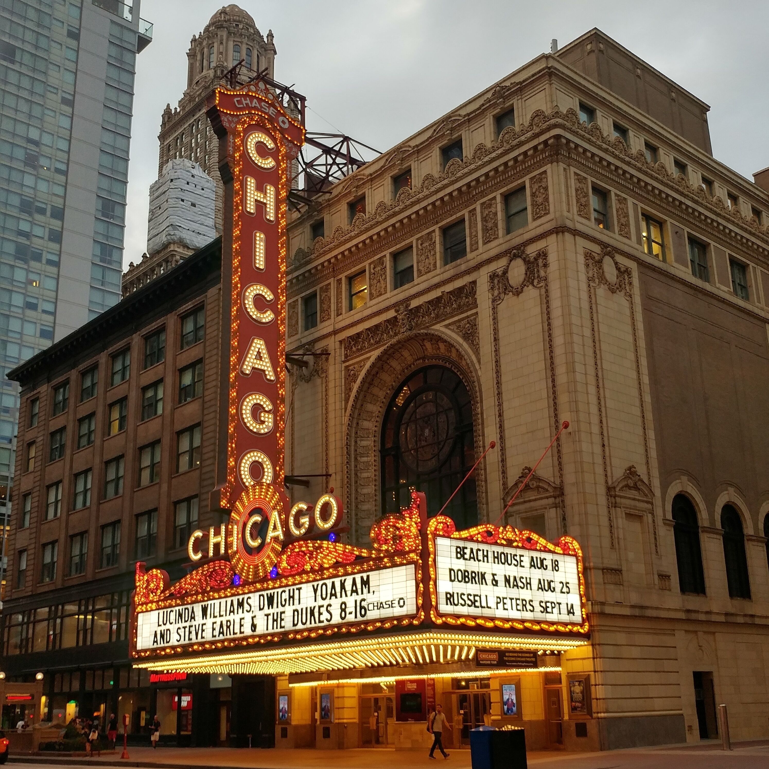 Have been driving across the country for over a week now and managed to rest up a bit and visit downtown Chicago. Spent the day looking for this iconic piece and finally found it. The Chicago Theatre was built in 1921 and was originally named the Balaban and Katz Chicago Theatre. This building has become the unofficial landmark for Chicago representing the rich arts and music culture Chicago is known for. In 1979 the building was added to the list of historic buildings, and later in 1983 was added as an official landmark for the City of Chicago. 
