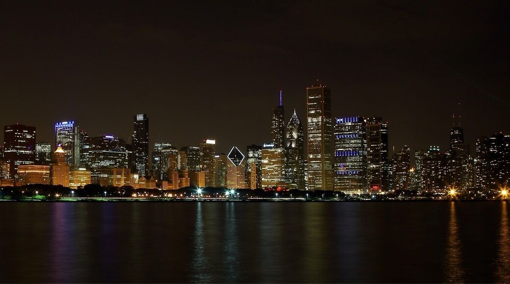 Chicago city lights