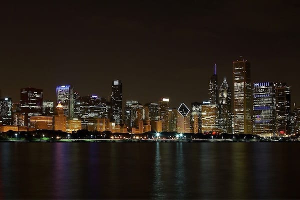 Chicago city lights