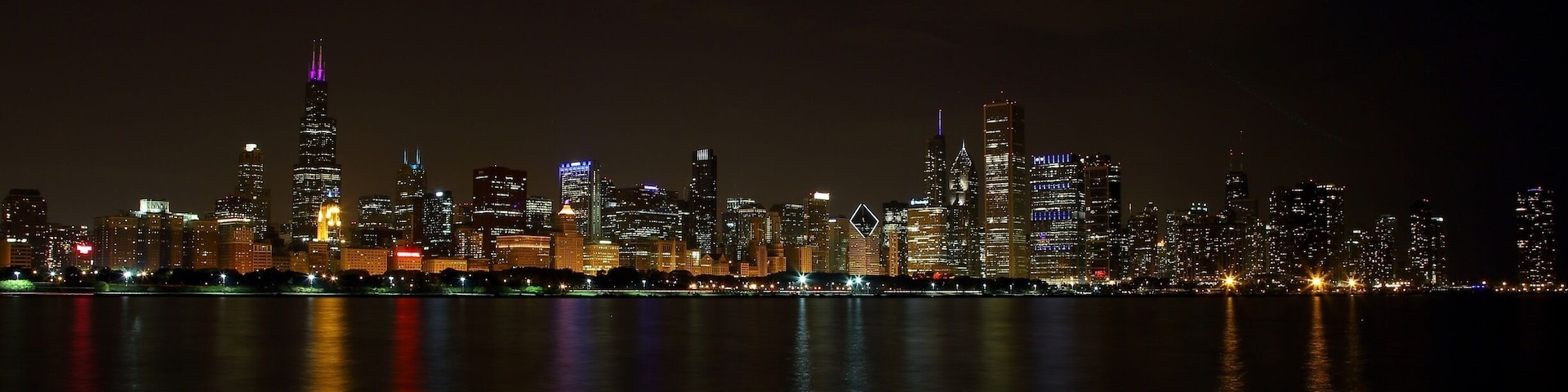 Chicago city lights