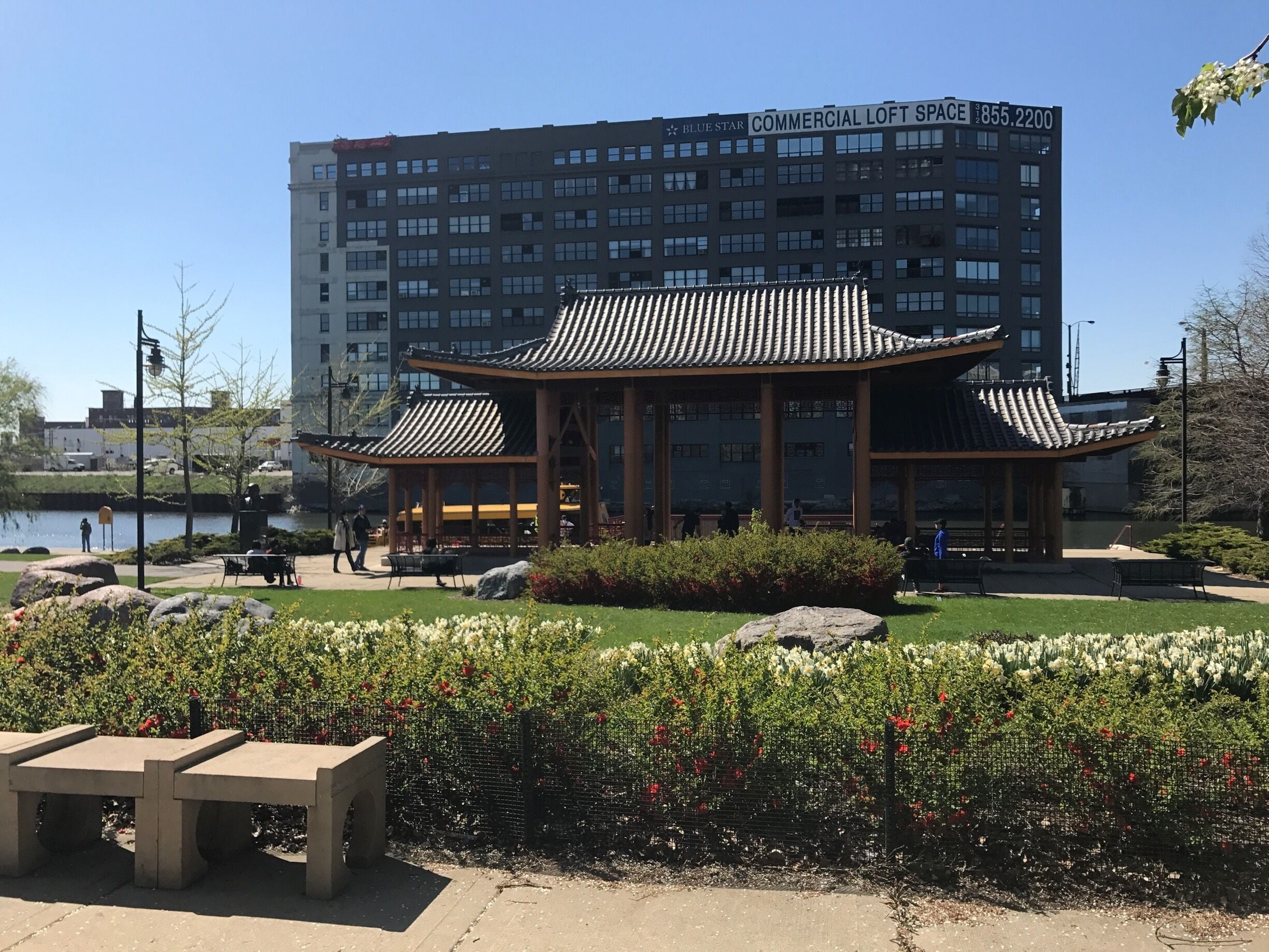 Very nice terminal for the river taxi