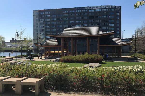 Very nice terminal for the river taxi