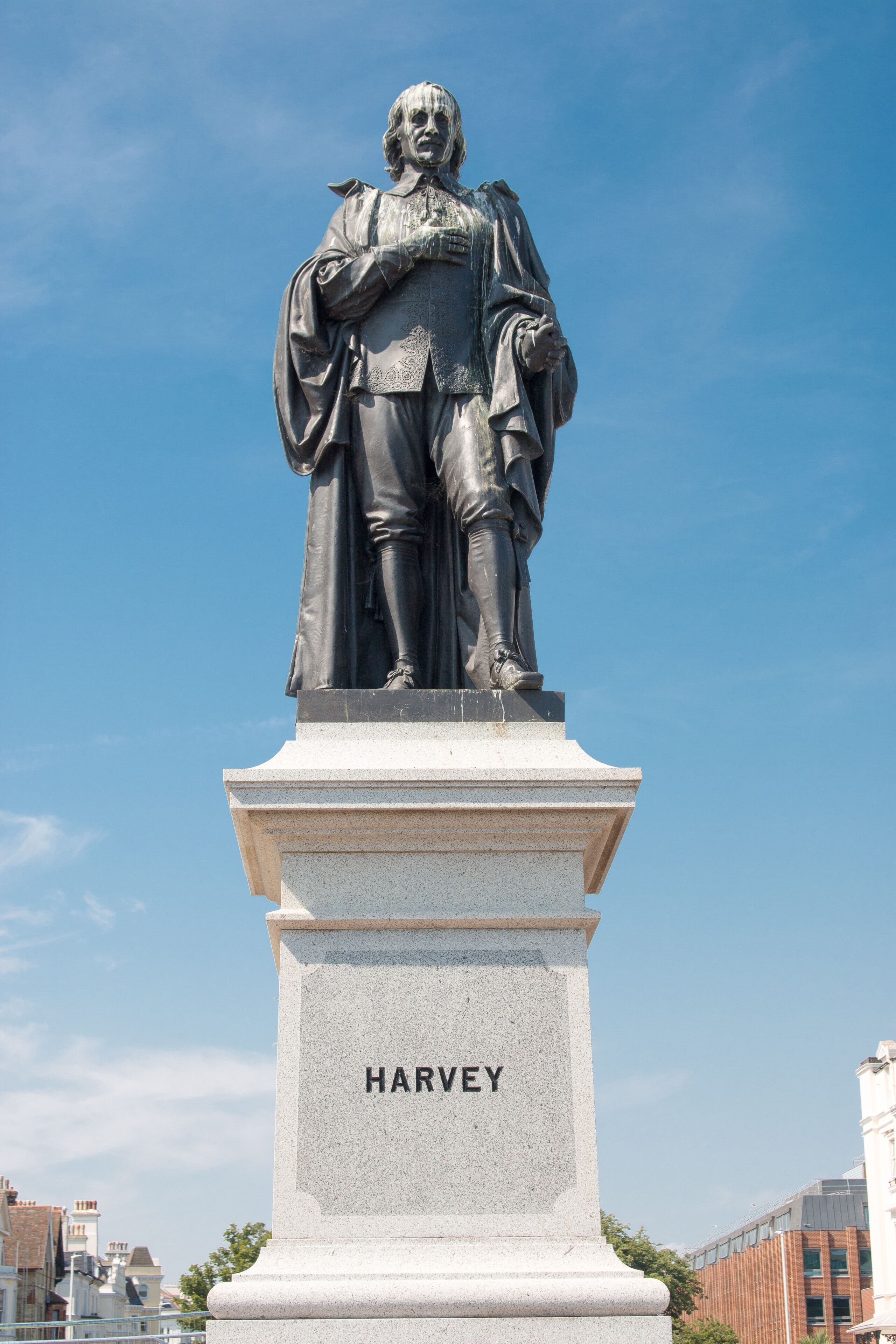 William Harvey Statue Folkestone Kent South England Great Britain