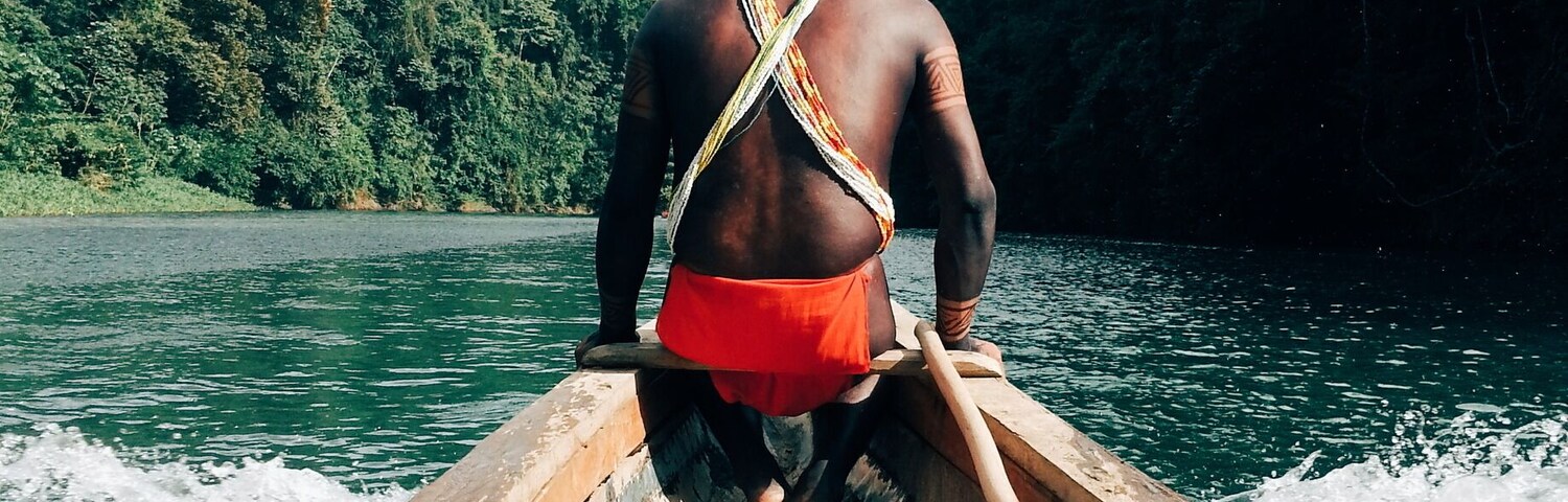 On our way to visit the Embera native village.