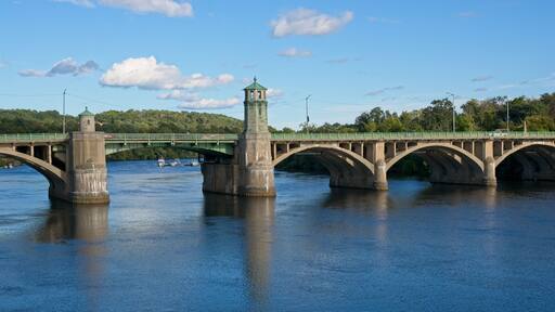 Basiliere bascule bridge crossing the Merrimack River at Haverhill.