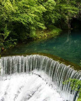 Krupajsko vrelo is a a spring located in Eastern Serbia, close to the village Milanovac. There is a small restaurant nearby where you can try extremly fresh fishes from the adjacent fish farm.
#Serbia #Nature #Spring #Waterfall #Reflection
