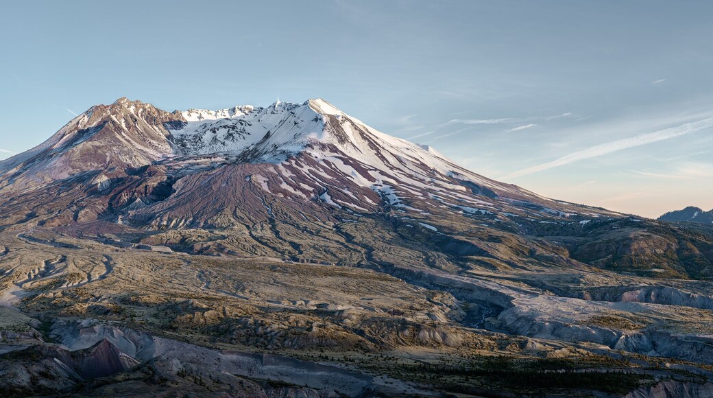 Mt St Helens Evening Panoramic Photograph
