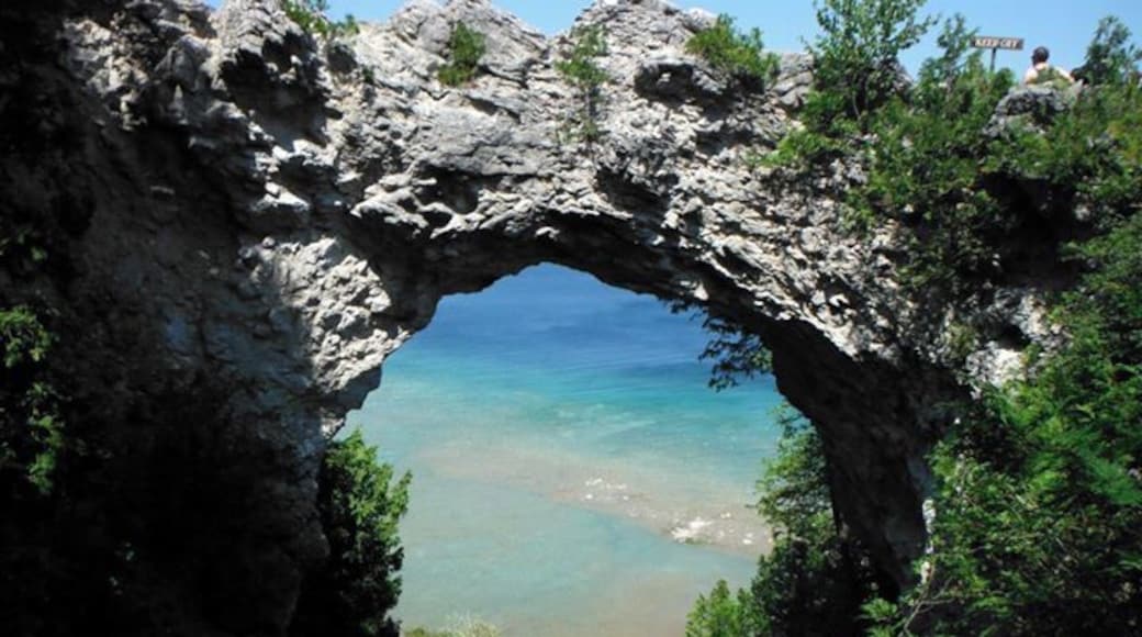 Arch Rock is very aptly named, and it makes for a pretty perfect photo op! The best way to get to it is by taking the horse and carriage tour ride, as this is a stop. If I recall correctly you have about 15 minutes to try to elbow your way past the gathered crowds!