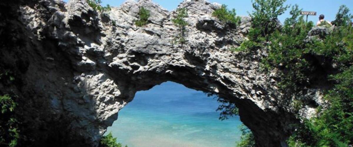 Arch Rock is very aptly named, and it makes for a pretty perfect photo op! The best way to get to it is by taking the horse and carriage tour ride, as this is a stop. If I recall correctly you have about 15 minutes to try to elbow your way past the gathered crowds!