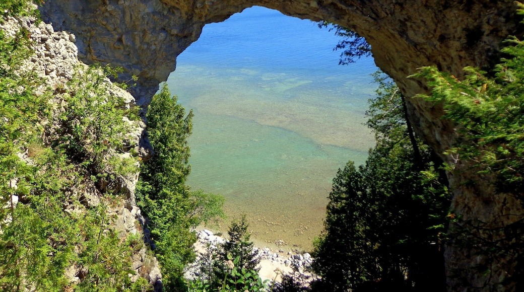 We took a ferry to the island and stayed 3 days over the 4th of July. No cars or trucks allowed. Horse drawn carriages took us around the island.