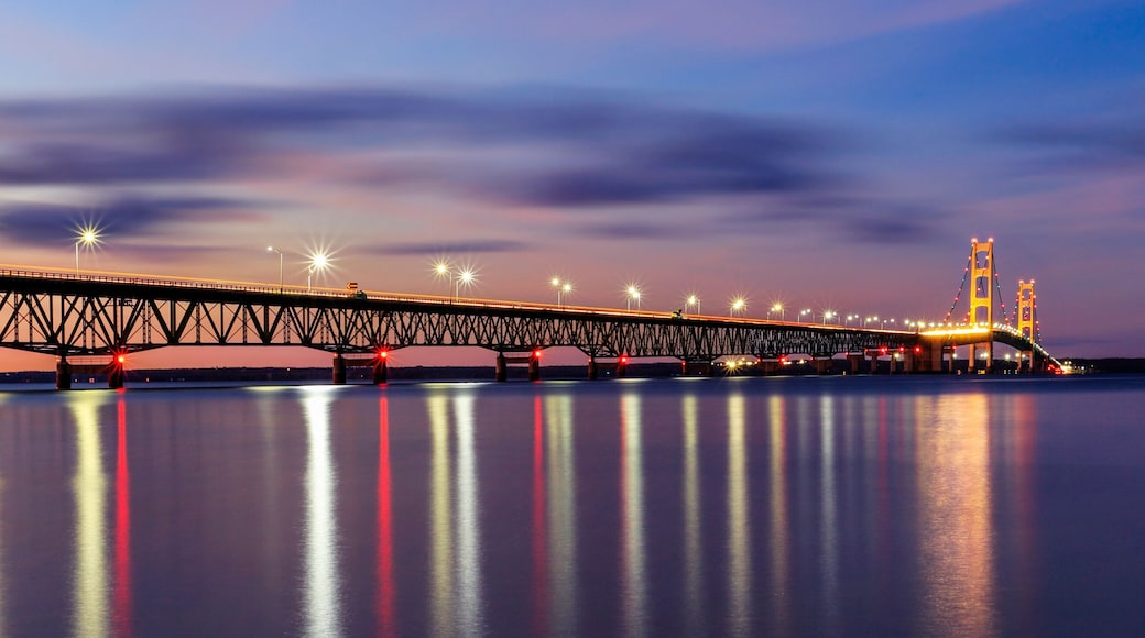 Mackinac Bridge in Twilight