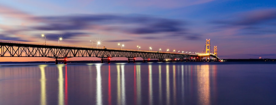 Mackinac Bridge in Twilight