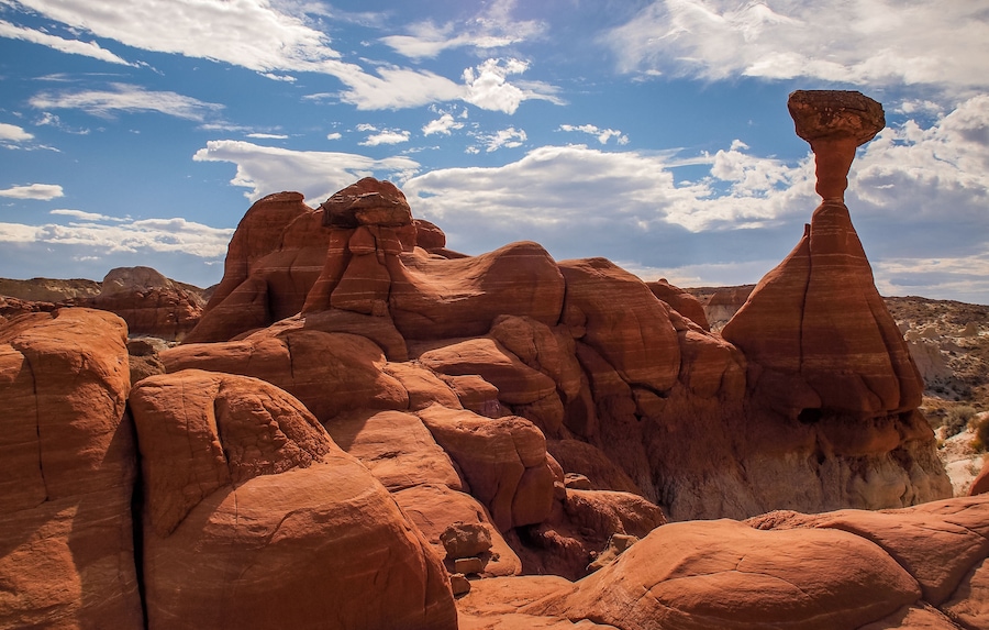 Toadstool Hoodoo formation located in the Grand Staircase-Escalante National Monument, Kanab, UT; Shutterstock ID 796572748; purchase_order: SP-1269 HA 2018 Batch 1; Order: ; client: ; other: