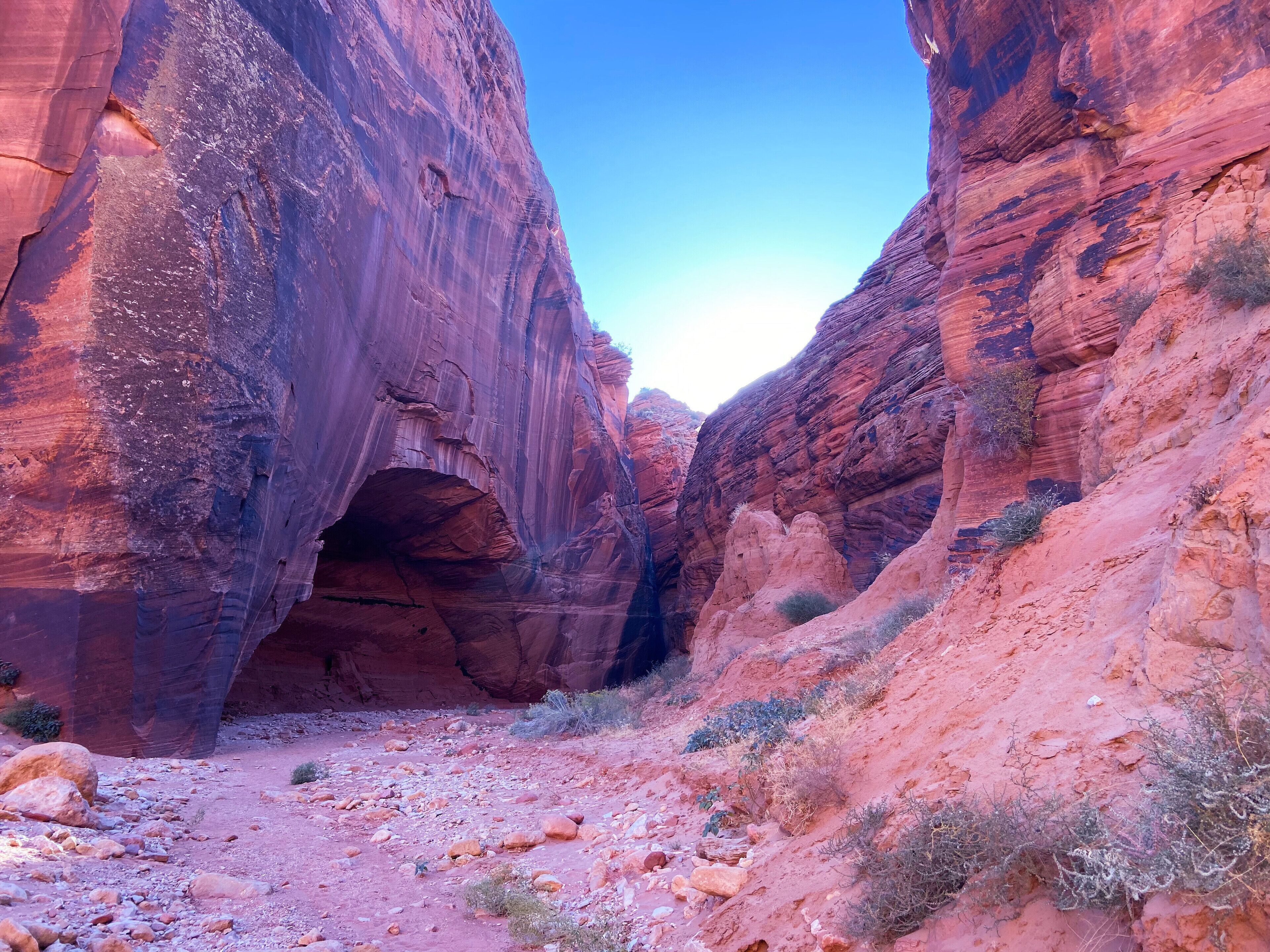 Travel through hidden slot canyons to reach this special spot. Didn’t make it to Arches on this trip but felt like we found one anyway. #localsecrets #Utah #pariahwilderness