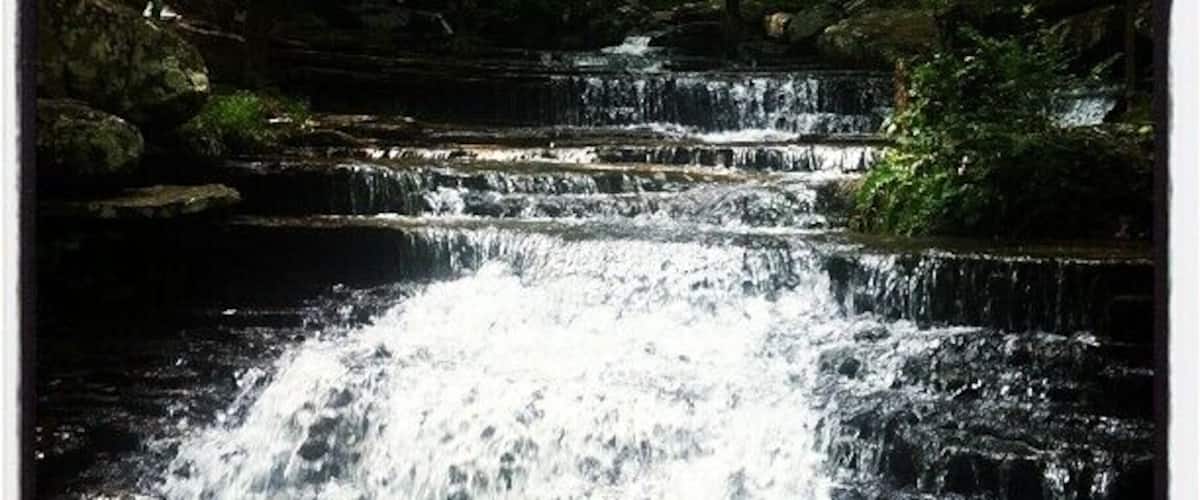 Collins Creek Waterfall. It is located off Ark 25 in Heber Springs. Right before the fish Hatchery. It was nice and cool and wonderful to wade in. #waterlust