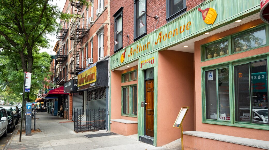 Bronx which includes signage