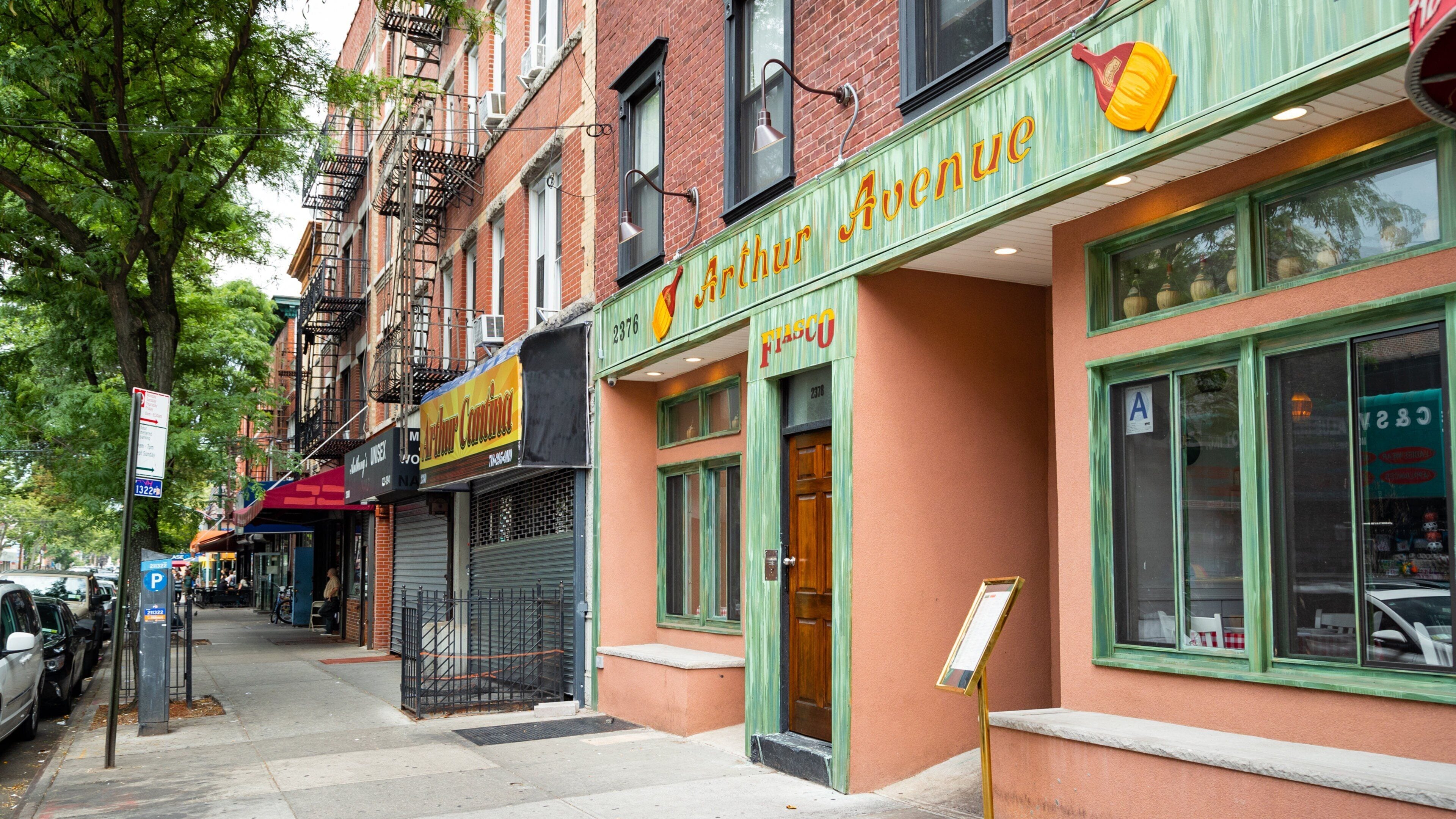 Bronx which includes signage