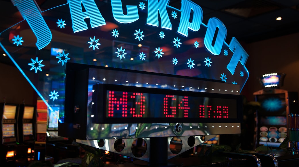 Jackpot winner sign from casino