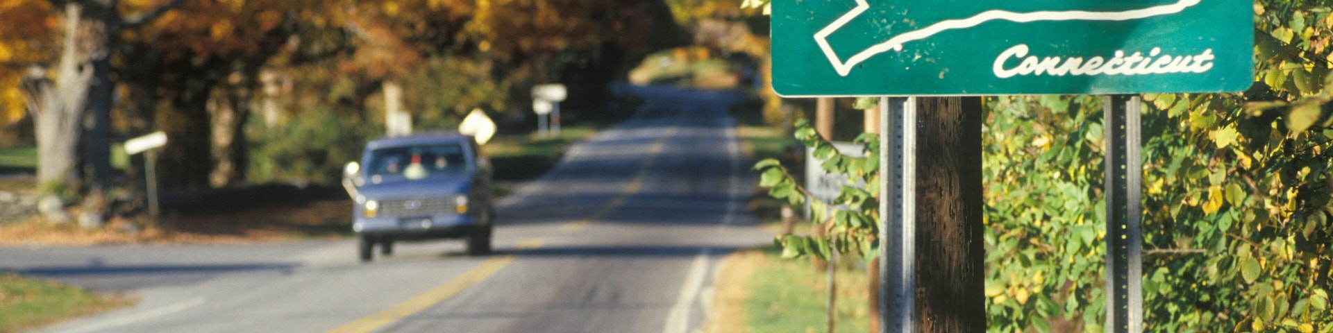 A sign for Brooklyn, Connecticut
