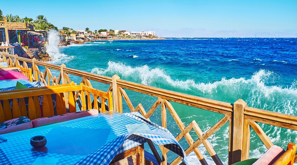 The windy stormy weather in Dahab, Sinai, Egypt