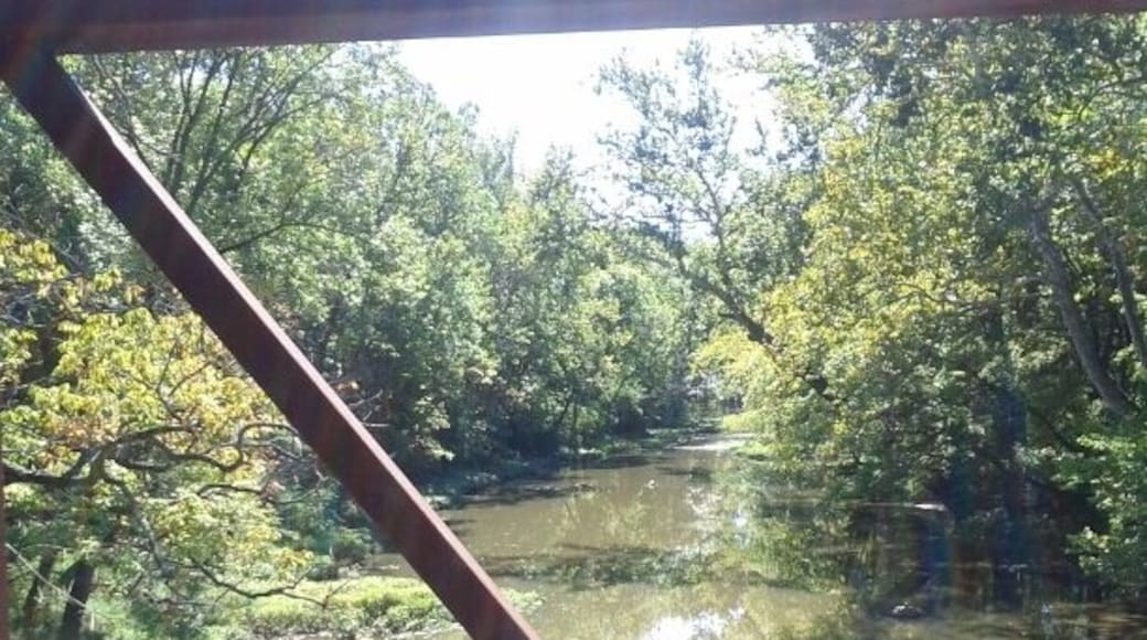 Darby creek as it passes through Prairie Oaks Metro park.