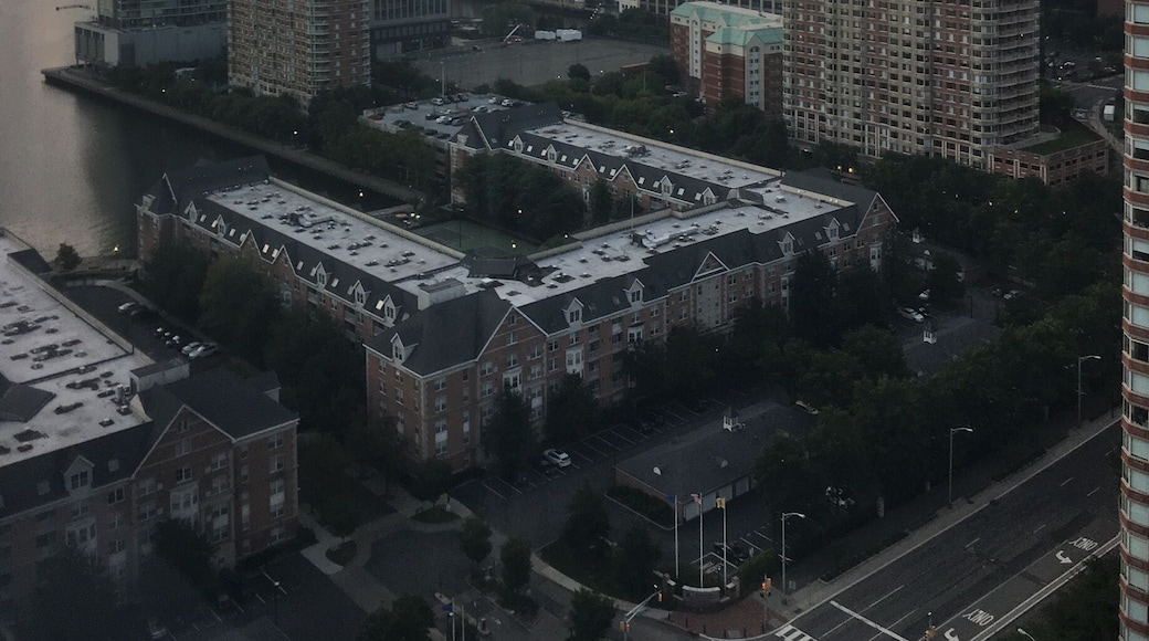 Beautiful sunrise view from our Air b n b in Hoboken