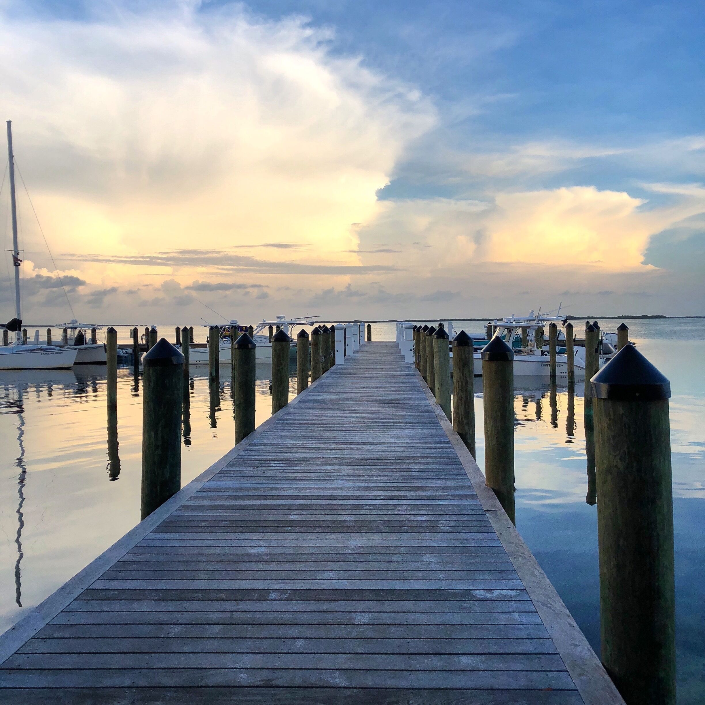 Before the storms come through 