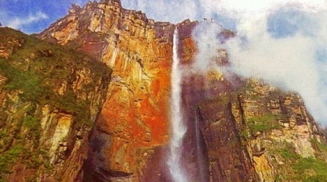 Angel Falls, Venezuela. The tallest waterfall in the world. 3,212 feet high.