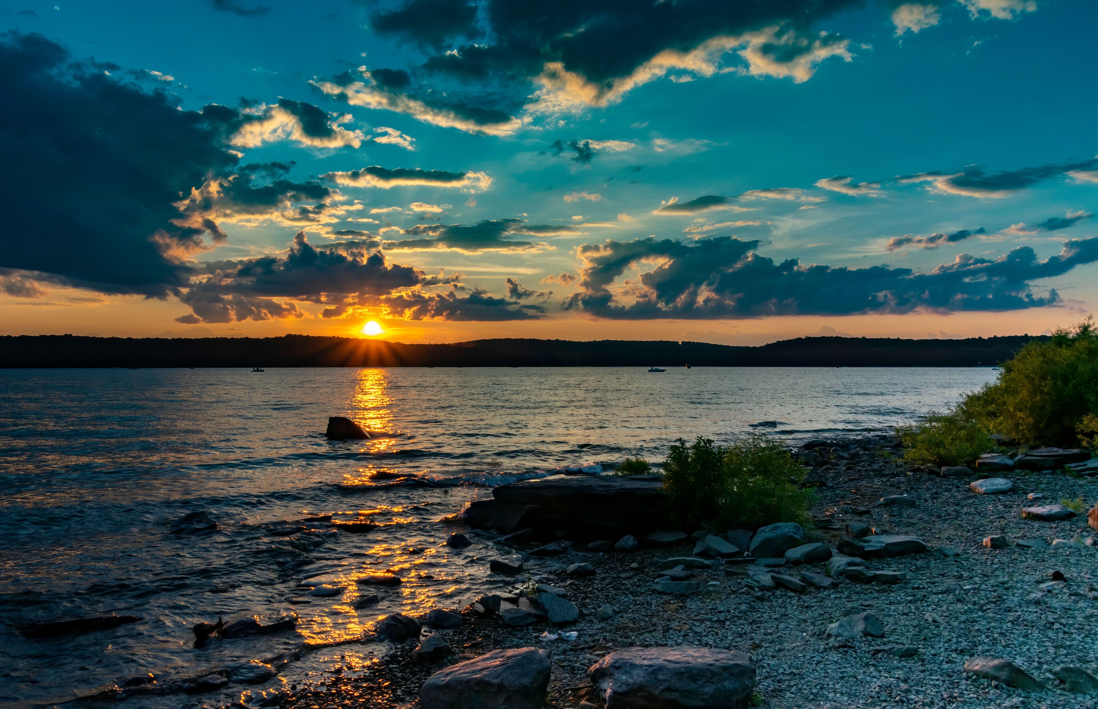 Sunset Over Lake Wallenpaupack Pennsylvania