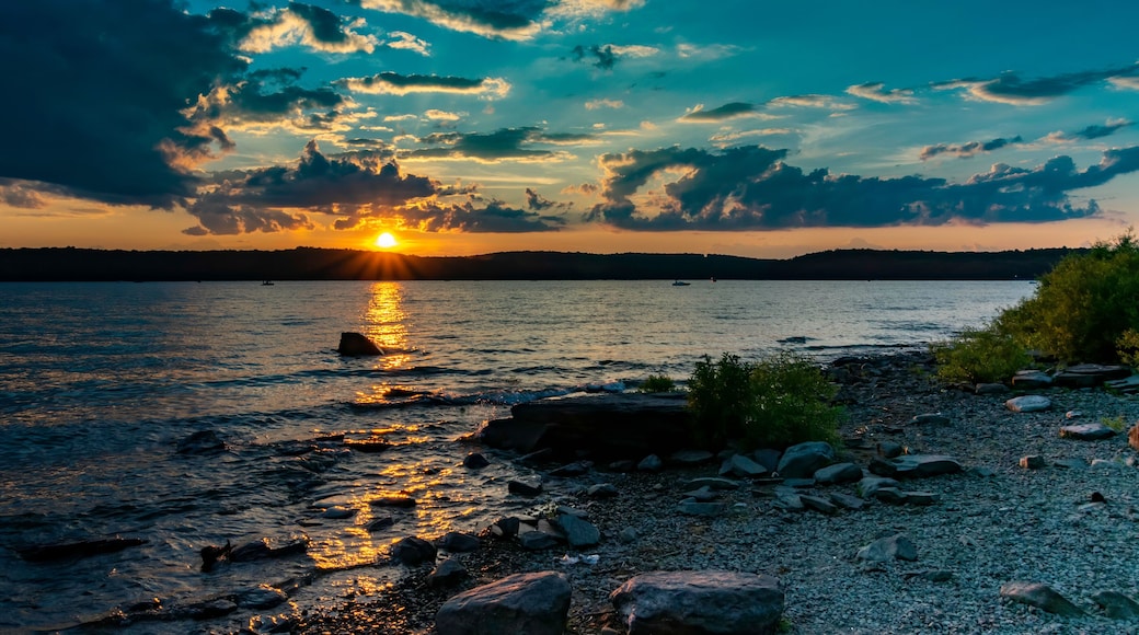 Sunset Over Lake Wallenpaupack Pennsylvania