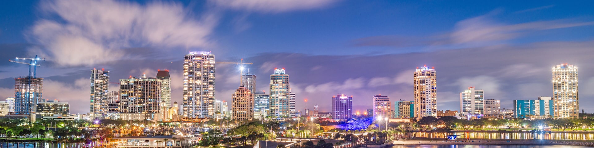 St. Petersburg, Florida, USA Downtown City Skyline From the Pier